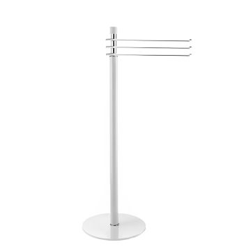 LINEA SELLA - PIANTANA PORTA ASCIUGAMANI BIANCO OPACO