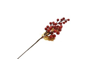 RAMO CON BACCHE E FOGLIA DORATA PICCOLO