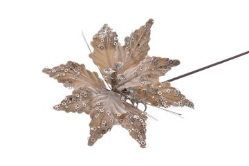 FIORE GAMBO LUNGO CHAMPAGNE CON PAILLETTES