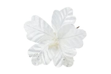 FIORE SMALL BIANCO IN VELLUTO