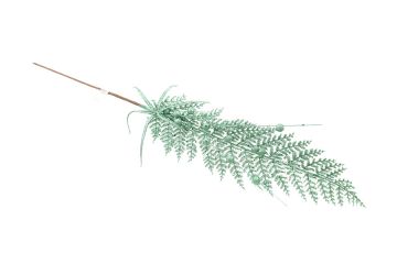 RAMO CON GLITTER H. 72CM VERDE ACQUA