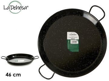 PADELLA SMALTATA CON MANICI DIAM. 46