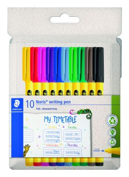 STAEDTLER - NORIS FINELINER WRITING SET 10 PENNE A SFERA 