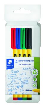 STAEDTLER - NORIS FINELINER WRITING SET 4 PENNE A SFERA 