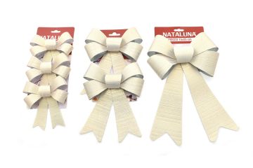 COCCARDE NATALIZIE BIANCO/ORO 3 ASSORTIMENTI