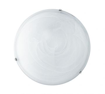 MEZZA PLAFONIERA DUNA D. 30CM CON ALABASTRO BIANCO GANCI IN ORO - 1XE27 MAX 60W