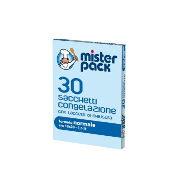 SET 30 SACCHETTI CONGELAZIONE LINEA MISTERPACK 18X28CM 1.5LT
