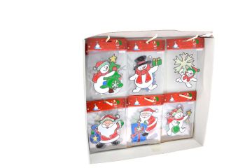 DECORAZIONE STICKER NATALE 18X15 CENTIMETRI SOTTOCOSTO