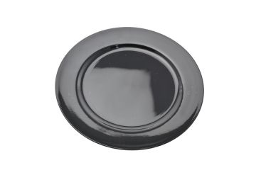 SOTTOPIATTO LISCIO IN PLASTICA D. 33CM NERO