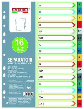 ARDA - SEPARATORI A4 CON 16 DIVISORI 