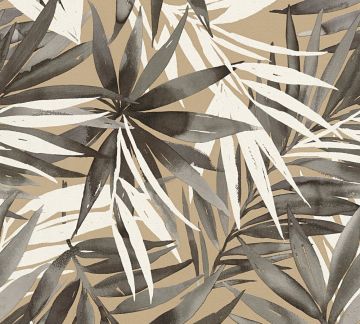 CARTA DA PARATI PALME MARRONE MT 0.53X10