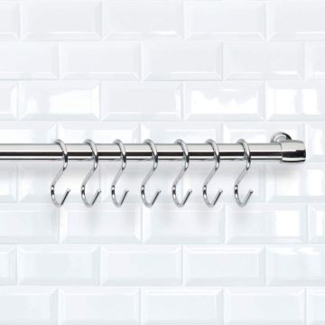 BARRA CON GANCI 78CM LONARDO NEUTRO