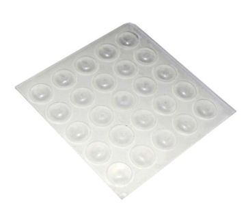 SET 20 PARACOLPI ADESIVI TRASPARENTI DIAM. 10mm