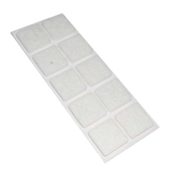 SET 6 FELTRINI ADESIVI BIANCHI 20X20mm