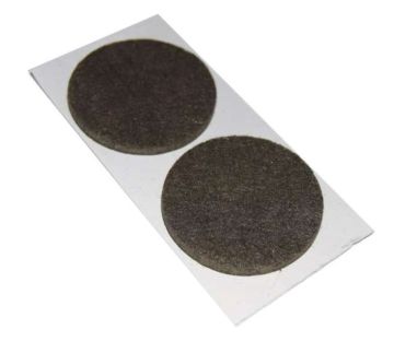 SET 2 FELTRINI ADESIVI TONDI MARRONI DIAM. 50mm