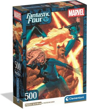 CLEMENTONI MARVEL - PUZZEL 500 PEZZI FANTASTIC 4 2025