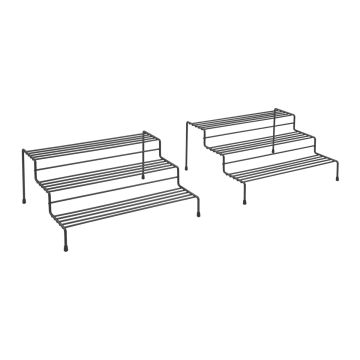 SET 2 MENSOLE PORTA SPEZIE ALLUNGABILI 3 PIANI X-TEND LAVA