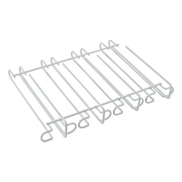 SOTTORIPIANO PORTA CALICI CALICE IN FERRO BIANCO 33X27X7CM