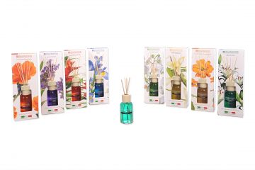 DIFFUSORE DI ESSENZA FLOREALE C/BACCHETTI 30ML