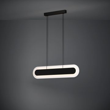 LAMPADARIO A LED FABRIANO  NERO E BIANCO 86.5X3.5 H. 150CM - 2X16W 3000K 2X2400lm