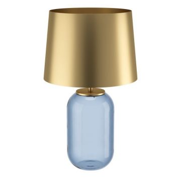 LAMPADA DA TAVOLO CUITE PETROL H. 60,5CM - 1X40W E27