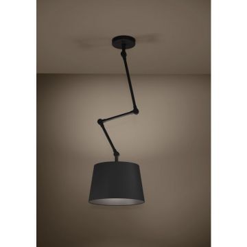PLAFONIERA PISTUNIO NERO 35X129CM - 1XE27 40W