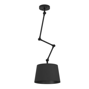 LAMPADARIO PISTUNIO NERO H. 129CM - 1X40W E27