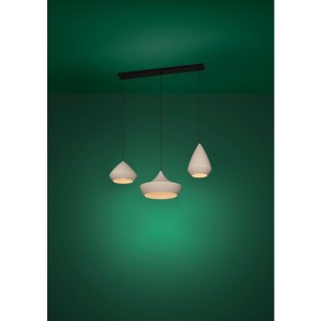 LAMPADARIO TORREMOLINOS NERO E SABBIA 77X150CM - 3XE27 28W