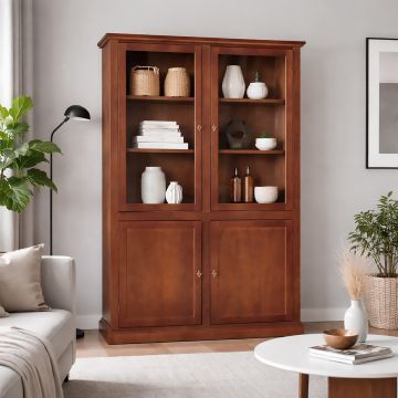 LIBRERIA* ART.390 T.NOCE LUCIDA E IMBALLATA