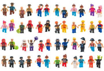 COSTRUZIONI 2 PERSONAGGI 48 PEZZI
