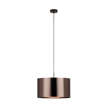 LAMPADARIO SAGANTO 1 MARRONE E RAME 45X110CM - 1XE27 60W