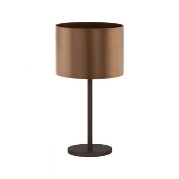 LAMPADA DA TAVOLO SAGANTO 1 MARRONE D35XH66 - 1X60W E27