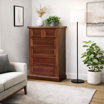 CASSETTIERA CM 63X37 H. 98 NOCE