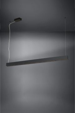 LAMPADARIO A LED TERMINI NERO H. 150CM - 30.5/7.5W 4350/950lm 3000K