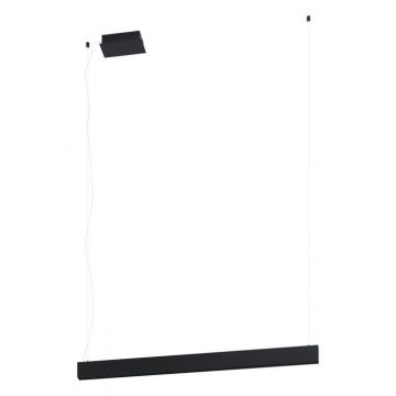 LAMPADARIO LED TERMINI NERO L106.5  H150CM - 31.5/15.5W 3700lm 3000K