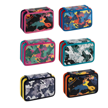 FAVORIT - ASTUCCIO 3 ZIP MIMETIC A CM 20X13 H.7.5 ASSORTITO
