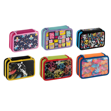 FAVORIT - ASTUCCIO 3 ZIP FANTASY CM 20X13 H.7.5 ASSORTITO 