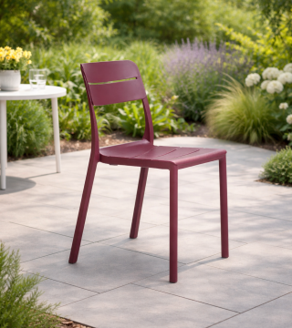 NARDI OUTDOOR - SEDIA MOD. CASSIA BISTROT BORGOGNA