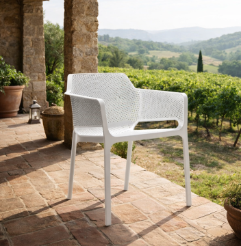 NARDI OUTDOOR - POLTRONA MOD. NET BIANCO