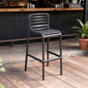 NARDI OUTDOOR - SGABELLO DOGA STOOL ANTRACITE