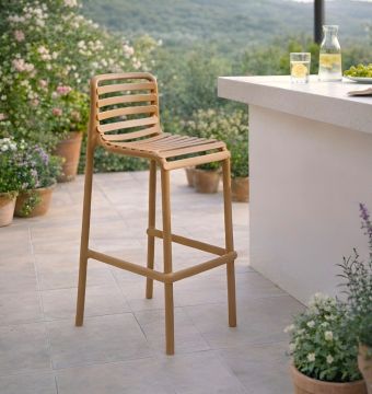 NARDI OUTDOOR - SGABELLO DOGA STOOL CAPPUCCINO