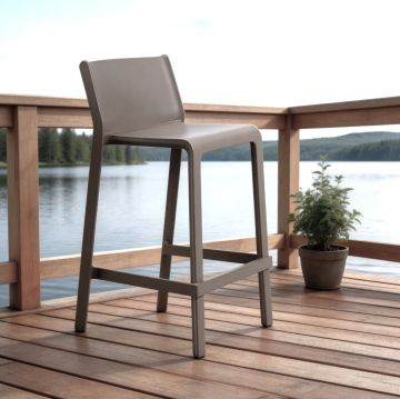 NARDI OUTDOOR - SGABELLO TRILL STOOL MINI TORTORA