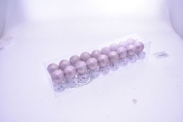 SET 36PZ BOX SFERA 5CM C/STELLA ROSA