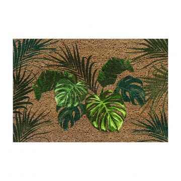 ZERBINO RETTANGOLARE COCCO STAMPATO FOREST DOOR 40X60CM