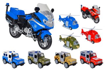 ELICOTTERO/FUORISTRADA/MOTO 20CM B/O ASSORTITO TRY-ME ASSORTITO