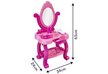SPECCHIERA CON 15 ACCESSORI 65CM
