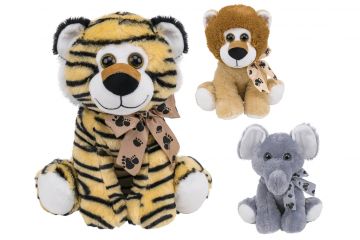 PELUX WILD SITTING ANIMALS 35CM ASSORTITO