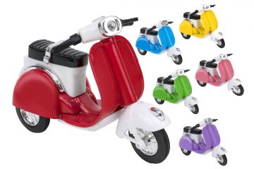 SCOOTER VSP DIE CAST RETROCARICA COLORI ASSORTITI