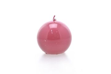 CANDELA SFERA ROSA D. 9.8CM H. 9.3CM