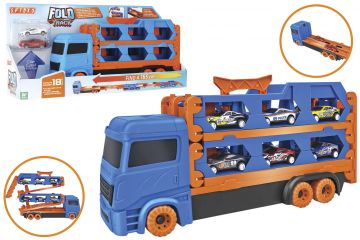 CAMION PORTAUTO/PISTA 165CM +2 VEICOLI DIECAST